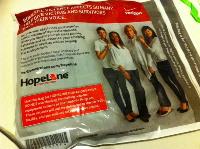 HopeLine from Verizon pouch